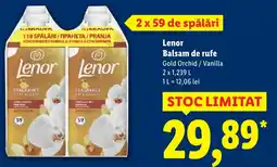 Lidl Lenor Balsam de rufe Gold Orchid / Vanilla Ofertă