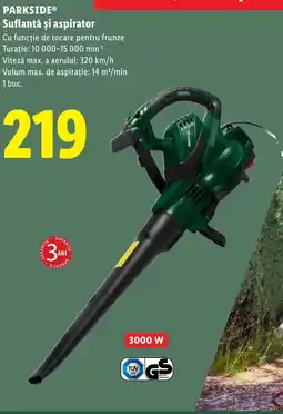 Lidl PARKSIDE Suflantă şi aspirator Ofertă