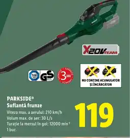 Lidl PARKSIDE Suflantă frunze Ofertă