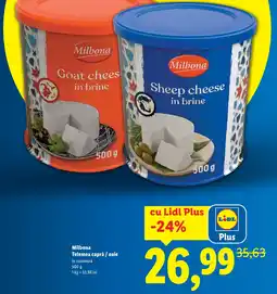 Lidl Milbona Telemea capră / oaie în saramură Ofertă