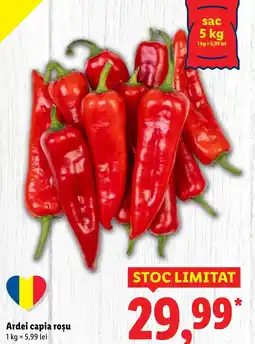 Lidl Ardei capia roşu Ofertă