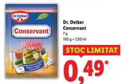 Lidl Dr. Oetker Conservant Ofertă