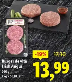 Lidl Burger de vită Irish Angus Ofertă
