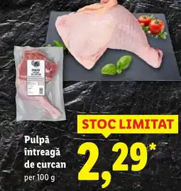 Lidl Pulpă întreagă de curcan Ofertă