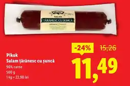 Lidl Pikok Salam ţărănesc cu șuncă Ofertă