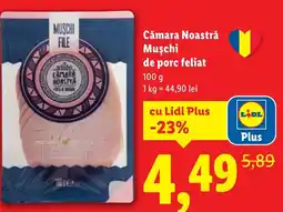 Lidl Cămara Noastră Muşchi de porc feliat Ofertă