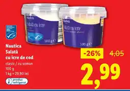 Lidl Nautica Salată cu icre de cod Ofertă