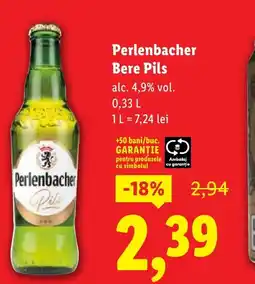 Lidl Perlenbacher Bere Pils Ofertă