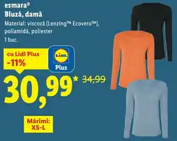 Lidl Esmara Bluzǎ, damă Ofertă