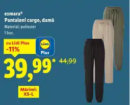 Lidl Esmara Pantaloni cargo, damă Ofertă