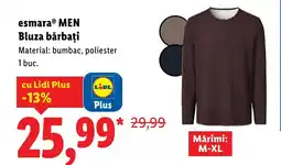 Lidl EsmaraⓇ MEN Bluza bărbați Ofertă