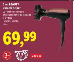 Lidl Cien BEAUTY Uscător de păr Ofertă