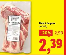 Lidl Fleică de porc Ofertă