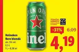 Lidl Heineken Bere blondă Ofertă