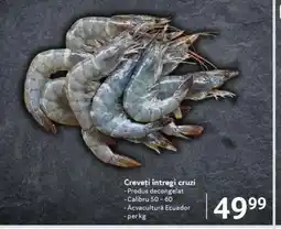 Selgros Creveţi întregi cruzi Ofertă