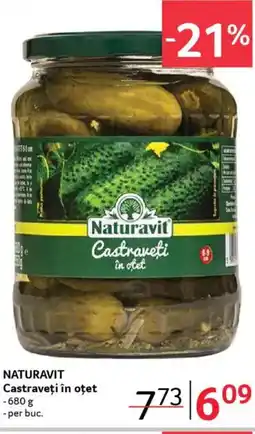 Selgros NATURAVIT Castraveţi în oțet Ofertă