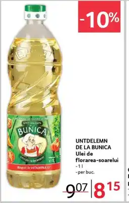 Selgros UNTDELEMN DE LA BUNICA Ulei de florarea-soarelui Ofertă