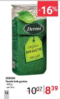 Selgros DERONI Fasole bob gustos Ofertă
