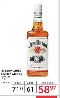Selgros JIM BEAM WHITE Bourbon Whiskey Ofertă