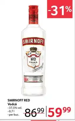 Selgros SMIRNOFF RED Vodcǎ Ofertă