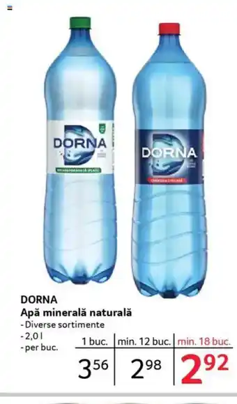 Selgros DORNA Apă minerală naturală Ofertă