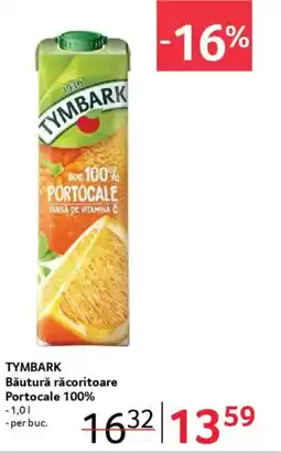 Selgros TYMBARK Băutură răcoritoare Portocale 100% Ofertă