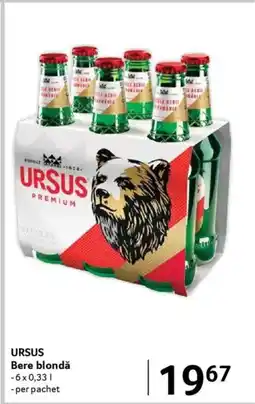 Selgros URSUS Bere blondǎ Ofertă