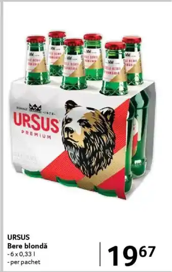 Selgros URSUS Bere blondǎ Ofertă