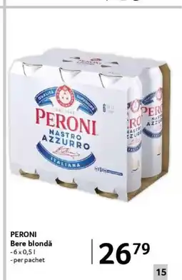 Selgros PERONI Bere blondǎ Ofertă