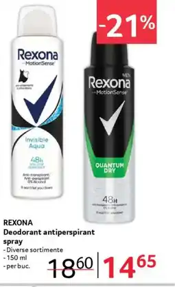Selgros REXONA Deodorant antiperspirant spray Ofertă