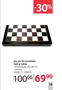 Selgros Joc Joc de societate Şah şi table Ofertă