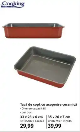 Selgros Tavǎ de copt cu acoperire ceramică Ofertă