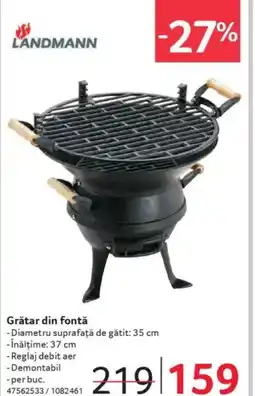 Selgros Grătar din fontǎ Ofertă