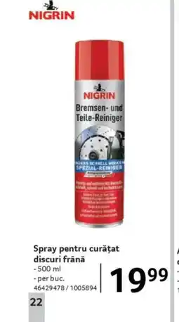 Selgros Spray pentru curățat discuri frână Ofertă