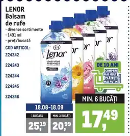 Metro LENOR Balsam de rufe Ofertă