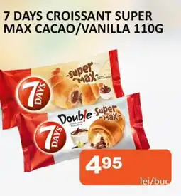 Unicarm 7 days croissant super max cacao/vanilla Ofertă