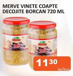 Unicarm Merve vinete coapte decojite borcan Ofertă