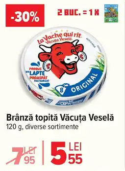 Carrefour Brânză topită Văcuţa Veselă Ofertă