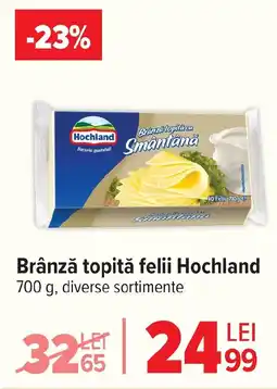 Carrefour Brânză topită felii Hochland Ofertă