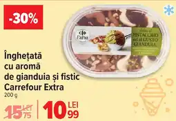 Carrefour Îngheţată cu aromă de gianduia şi fistic Carrefour Extra Ofertă