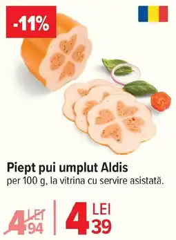 Carrefour Piept pui umplut Aldis Ofertă