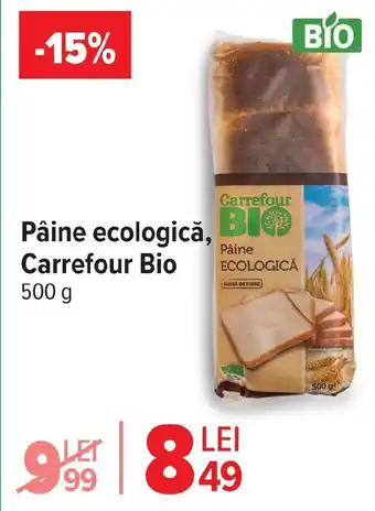 Carrefour Pâine ecologică, Carrefour Bio Ofertă