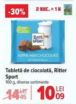 Carrefour Tabletă de ciocolată, Ritter Sport Ofertă