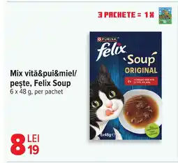 Carrefour Mix vitǎ&pui&miel/ peşte, Felix Soup Ofertă