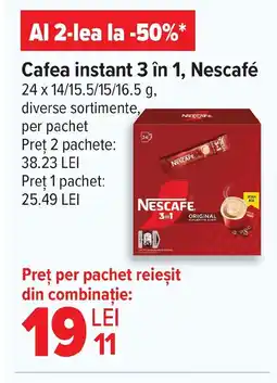 Carrefour Cafea instant 3 în 1, Nescafé Ofertă