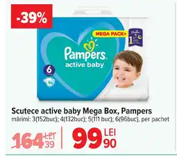Carrefour Scutece active baby Mega Box, Pampers Ofertă