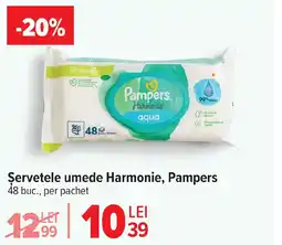 Carrefour Servetele umede Harmonie, Pampers Ofertă