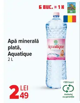 Carrefour Apă minerală plată, Aquatique Ofertă