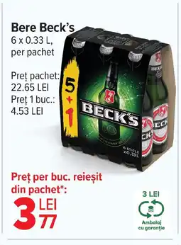 Carrefour Bere Beck's Ofertă