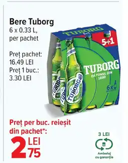Carrefour Bere Tuborg Ofertă